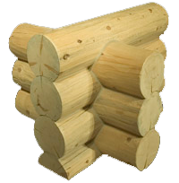 troncos gruesos para cabañas rusticas